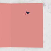 "Cool Hearts" - Single Greeting Cards in Blush by JeAnna Casper - Interior