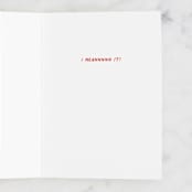 "Like you a lotsss" - Single Greeting Cards in Carnation by Pati Cascino - Interior