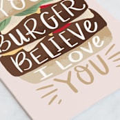"You Burger Believe" - Single Greeting Cards in Spice by Alethea and Ruth - Close-Up