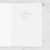 "Bride To Be" - Single Greeting Cards in Blush by Julie Murray - Interior