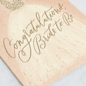 "Bride To Be" - Single Greeting Cards in Blush by Julie Murray - Close-Up