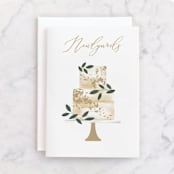 "Newlyweds Cake" - Single Greeting Cards in Eggshell by Kelly Williams - Front