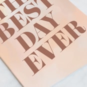 "Blush" - Single Greeting Cards in Blush by Olivia Kanaley Inman - Close-Up