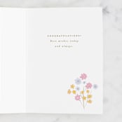 "Protea Bouquet" - Single Greeting Cards in Peony by Ana Sharpe - Interior