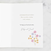 "Protea Bouquet" - Single Greeting Cards in Peony by Ana Sharpe - Customizable Interior Example