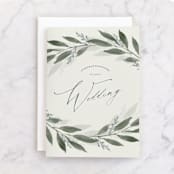 "Garden branches" - Single Greeting Cards in Sage by Stacey Meacham - Front