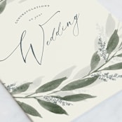 "Garden branches" - Single Greeting Cards in Sage by Stacey Meacham - Close-Up