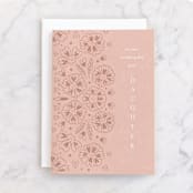 "Dear Daughter" - Single Greeting Cards in Petal by Devika Keskar - Front