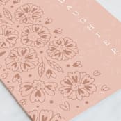 "Dear Daughter" - Single Greeting Cards in Petal by Devika Keskar - Close-Up