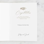 "Here Comes the Bride" - Single Greeting Cards in Blush by Paper Sun Studio - Customizable Interior Example