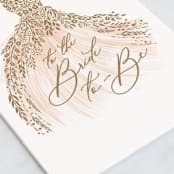"Here Comes the Bride" - Single Greeting Cards in Blush by Paper Sun Studio - Close-Up