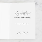 "Who is luckier" - Single Greeting Cards in Charcoal by Creo Study - Customizable Interior Example