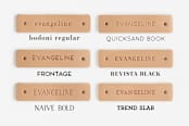 "Enchanted Holiday" - Personalizable Children's Apron in Cinnamon by Teju Reval - Available Fonts
