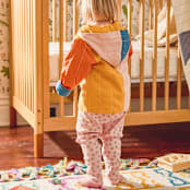 "Colorblock Toddler Hoodie - 3T-4T" - Kids Bath Robes in yellow by Anchal