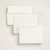 "Number 1" - Children’s Stationery in Mint by Baumbirdy - Assembled