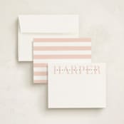 "Love-ly" - Children’s Stationery in Blush by Lauren Chism - Assembled
