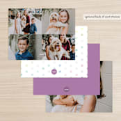 "Balloon Arch" - Children’s Stationery in Rainbow by Robert and Stella - Back of Card Options