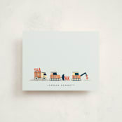 "Trucker Appreciation" - Children’s Stationery in Tangerine by Erica Krystek - Front