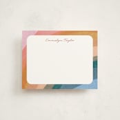 "collaged rainbow" - Children’s Stationery in Unicorn by Carrie Moradi - Front
