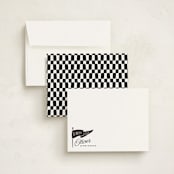 "Vintage Pennant" - Children’s Stationery in Licorice by Oscar and Emma - Karly Depew - Assembled