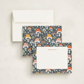 "Whimsical Mushrooms" - Children’s Stationery in Deep Sea by INSVY Design Studio - Assembled
