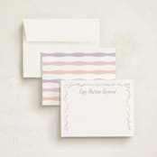 "tiny flora" - Children’s Stationery in Purple Thistle by Kate Ross - Assembled