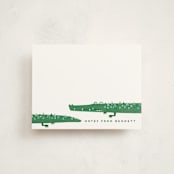 "Crocs" - Children’s Stationery in Lizard by Erica Krystek - Front