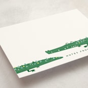 "Crocs" - Children’s Stationery in Lizard by Erica Krystek - Detail