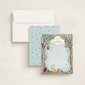 "Disney's Winnie the Pooh in the Wood" - Children’s Stationery in Sky Blue by Becky Nimoy - Assembled