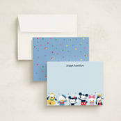 "Disney's Happy Mickey & Friends" - Children’s Stationery in Sky by peetie design - Assembled