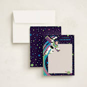 "Disney and Pixar birthday Buzz" - Children’s Stationery in Night Sky by Katie Zimpel - Assembled