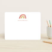 "Rainbow dream" - Children’s Stationery in Sorbet by Stacey Meacham - Front