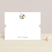 "Pretty Posie" - Children’s Stationery in Pink Candy by That Girl Press - Front