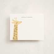 "Safari" - Children’s Stationery in Licorice by Angela Thompson - Front