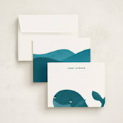 "Mr Whale" - Children’s Stationery in Snow by Adelyn T. - Assembled