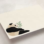 "Panda Paper" - Children’s Stationery in Shell by Inkblot Design - Detail