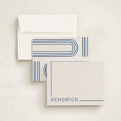 "Lines" - Children’s Stationery in Ocean by elithing - Assembled