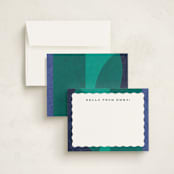 "scallops and swoops" - Children’s Stationery in Gemstones by Carrie Moradi - Assembled
