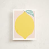 "cheery lemon" - Children’s Stationery in Petal by Karidy Walker - Front