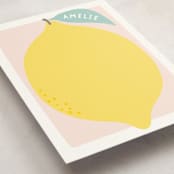 "cheery lemon" - Children’s Stationery in Petal by Karidy Walker - Detail