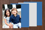 "Beware of the Shark" - Children’s Stationery in Deep Blue by Adam Lorber - Back of Card Options