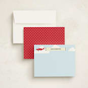 "In the Clouds" - Children’s Stationery in Pale Carmine by Ann Gardner - Assembled