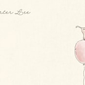"Francesce" - Children’s Stationery in Blush by chocomocacino - Detail