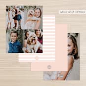 "Hand Lettered" - Children’s Stationery in Petal by Kimberly FitzSimons - Back of Card Options