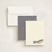 "Zeus" - Children’s Stationery in Navy by Rebecca Bowen - Assembled