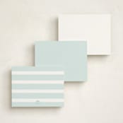 "Initial Notes" - Children’s Stationery in Sky by Emily Betts - Back of Card Options