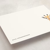 "Baby Animal Giraffe" - Children’s Stationery in Midnight by Cass Loh - Detail