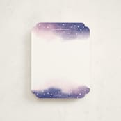 "Starry Night" - Children’s Stationery in Midnight by Shannon Chen of Four Wet Feet Studio - Front