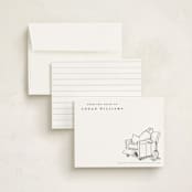 "Pooh Lounging from Disney's Winnie The Pooh" - Children’s Stationery in Polar Bear by Stefanie Lane - Assembled
