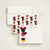 "Minimalist | Mickey Mouse" - Children’s Stationery in Coal by Anna Joseph - Assembled